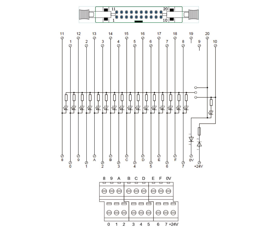 16位輸入輸出端子臺-S010
