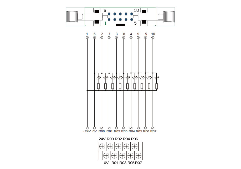 帶指示燈8位轉換端子臺-S031